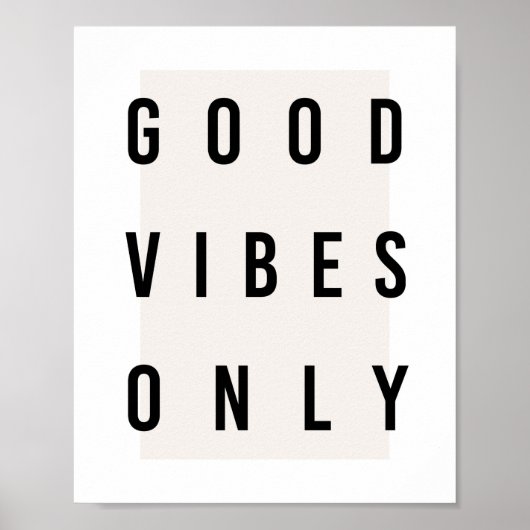 Good Vibes Only Box Poster (Vorne)