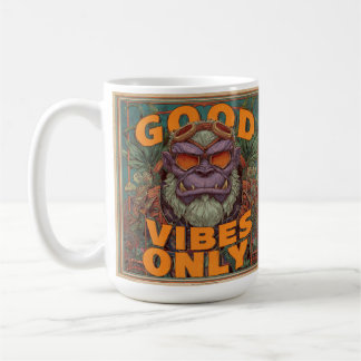 Good Vibes Only Coffee Mug – Bold Gorilla Design Kaffeetasse