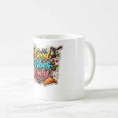 Good Vibes Only Coffee Sticker Kaffeetasse (VorderseiteRechts)