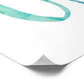 Good Vibes Only - Farbenfarbene Wasserfarbentypogr Poster (Ecke)