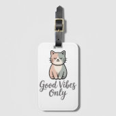 Good Vibes Only Gepäckanhänger (Vorderseite Vertikal)
