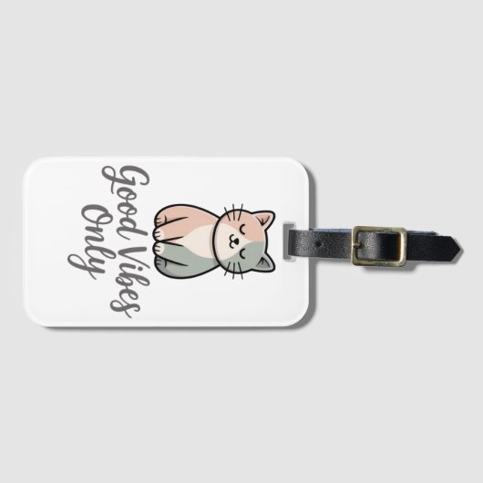 Good Vibes Only Gepäckanhänger (Vorderseite (Horizontal))