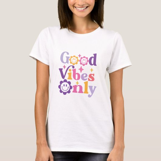 Good Vibes Only Hippie T-Shirt (Vorderseite)