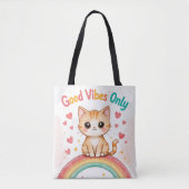 Good Vibes Only - Kawaii Tote Bag Tasche (Vorderseite)