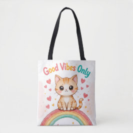 Good Vibes Only - Kawaii Tote Bag Tasche