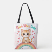 Good Vibes Only - Kawaii Tote Bag Tasche (Rückseite)
