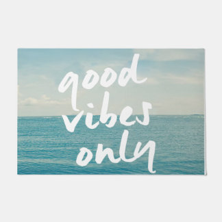 Good Vibes Only Mat, Sea Picture Decor  Fußmatte
