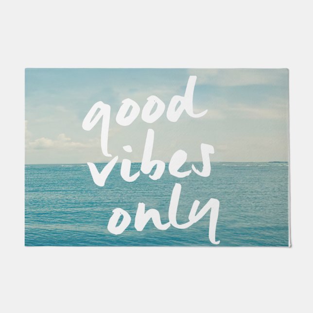 Good Vibes Only Mat, Sea Picture Decor  Fußmatte (Vorderseite)