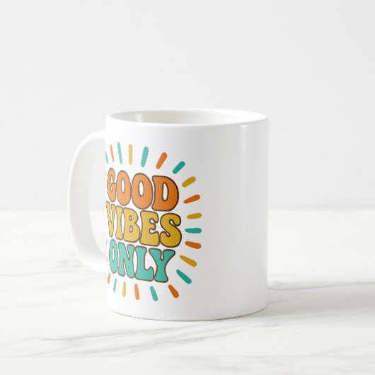 Good Vibes Only -  Mug Kaffeetasse (Vorderseite Links)