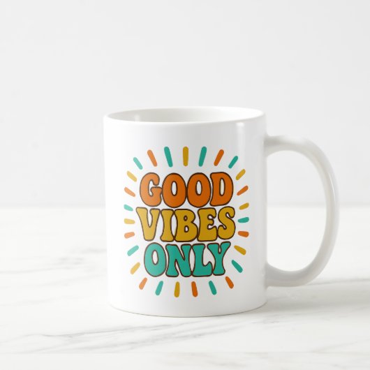 Good Vibes Only - Mug Kaffeetasse (Rechts)