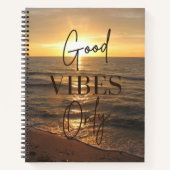 Good Vibes Only Notebook Notizblock (Vorderseite)