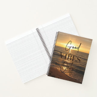 Good Vibes Only Notebook Notizblock