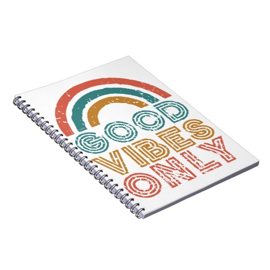 Good Vibes Only Notebook Notizblock (Rechte Seite)