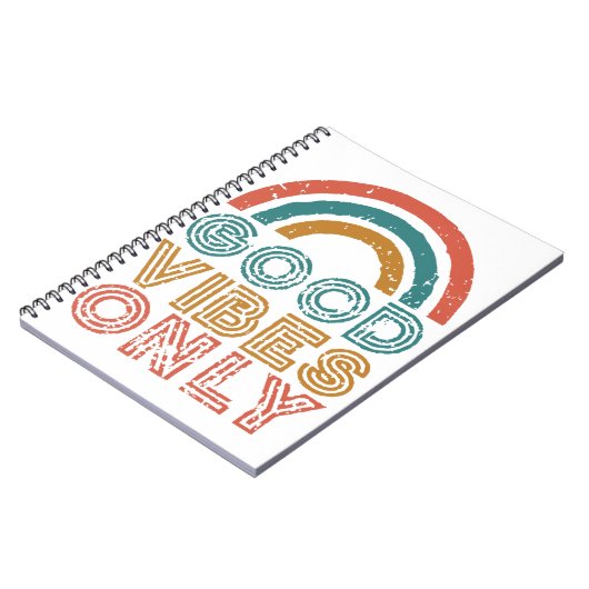 Good Vibes Only Notebook Notizblock (Linke Seite)