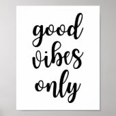 Good Vibes Only Poster (Vorne)