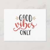 Good vibes only postkarte (Vorderseite)