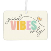 Good Vibes Only Rainbow Heart Autolufterfrischer (Rückseite)
