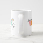 Good Vibes Only Rainbow Heart Jumbo-Tasse (Rückseite)