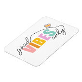Good Vibes Only Rainbow Heart Magnet (Linke Seite)