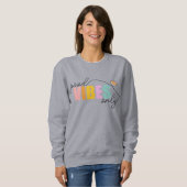 Good Vibes Only Rainbow Heart Sweatshirt (Vorne ganz)