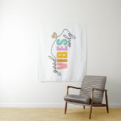 Good Vibes Only Rainbow Heart Wandteppich (Beispiel)