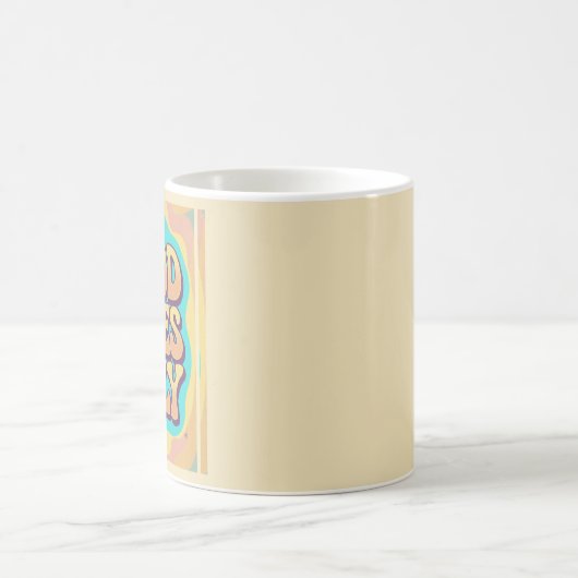 Good vibes only retro groovy style kaffeetasse (Mittel)