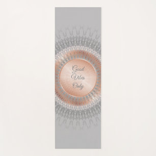 Good Vibes Only Rose Gold Mandala Yogamatte
