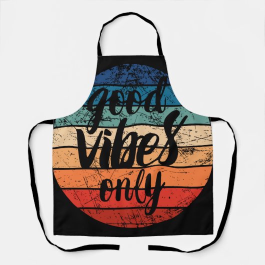 Good Vibes Only Schürze (Vorderseite)