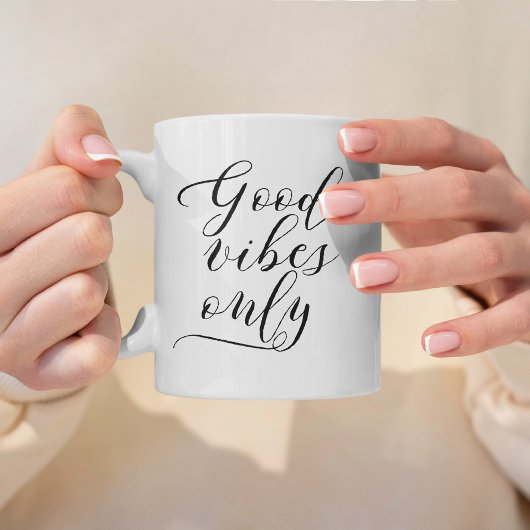 Good Vibes Only - Skripttypografie Kaffeetasse
