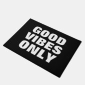"Good Vibes Only" Spaß inspirierend Zitat-Doormat Fußmatte (Schrägansicht)