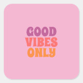 Good vibes only stickers (Vorderseite)