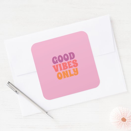 Good vibes only stickers (Umschlag)