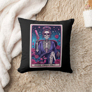 Good Vibes Only Tarot Card Pilz Kissen