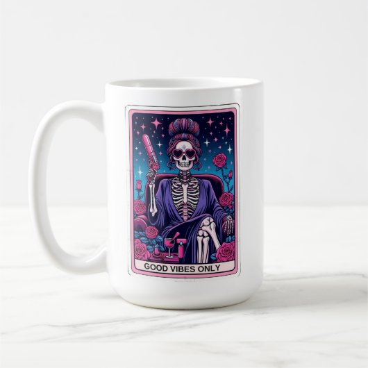 Good Vibes Only Tarot Card Tasse (Links)