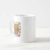 Good Vibes Only Tasse - Funky Retro Positive Energ (Vorderseite Links)