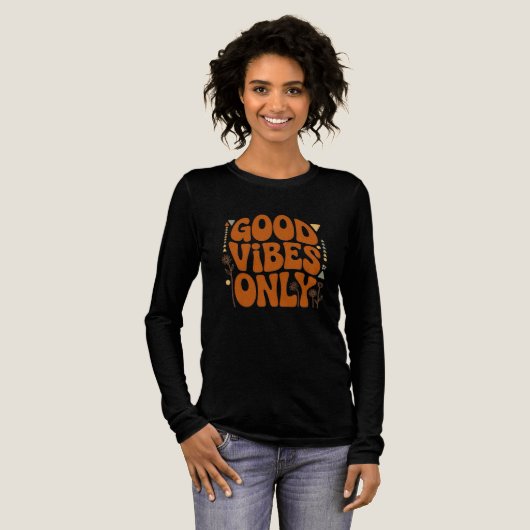 Good Vibes Only Tri-Blend Shirt (Volle Vorderseite)