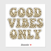 Good Vibes Only - VSCO Girls Leopard Print Aufkleber (Blatt)