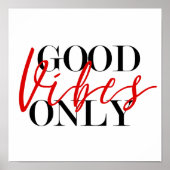 Good Vibes Only Wall Art Poster (Vorne)