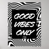 Good Vibes Only. Wall Art. Poster (Vorne)