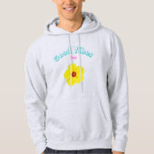Good Vibes Only Yellow Hibiskus Art Hoodie (Vorderseite)