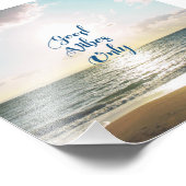 "Good Vibes Only" Zitat Positive Sea Sun Fotodruck (Ecke)