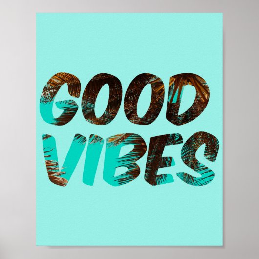 Good Vibes Palm Poster (Vorne)