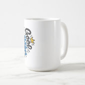 Good Vibes Panda – Süßer chilliger Panda mit Sonne Kaffeetasse (VorderseiteRechts)