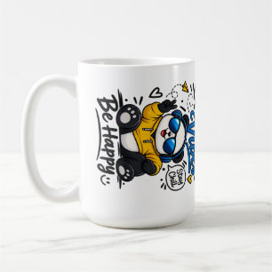 Good Vibes Panda – Süßer chilliger Panda mit Sonne Kaffeetasse