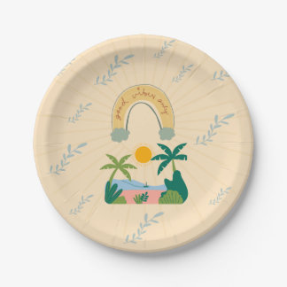 Good Vibes Paper Plates Pappteller