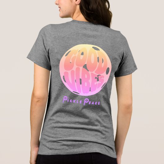 Good Vibes Pastels Tri-Blend Shirt (Rückseite)