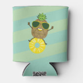Good Vibes Pineaple | Fun Summer Can Cooler Dosenkühler (Vorderseite)