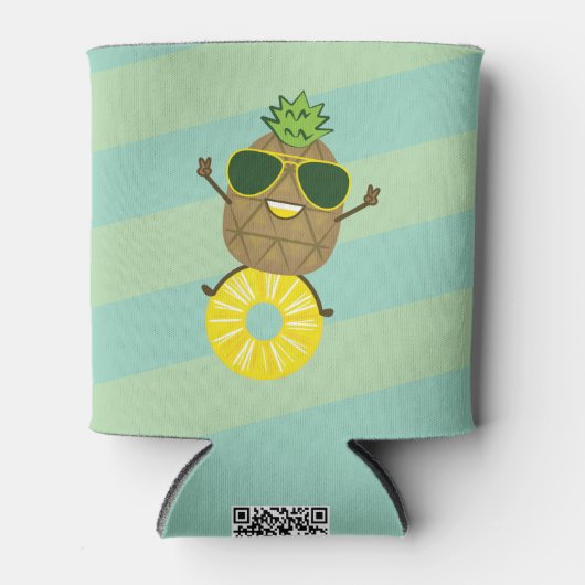 Good Vibes Pineaple | Fun Summer Can Cooler Dosenkühler (Vorderseite)