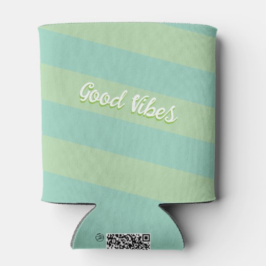 Good Vibes Pineaple | Fun Summer Can Cooler Dosenkühler (Rückseite)