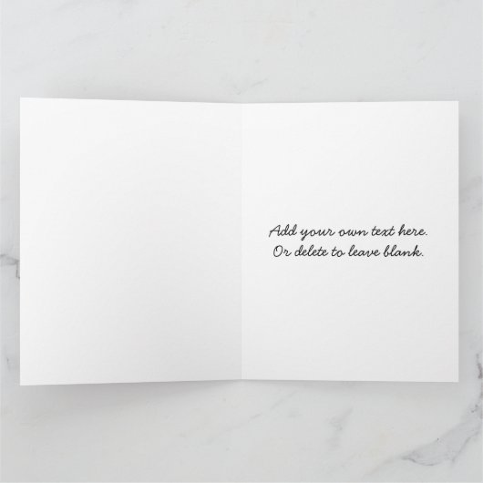 Good Vibes Rainbow Boho Lettering Karte (Innenseite)